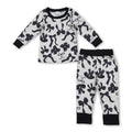 Long sleeves black bows baby girls pajamas
