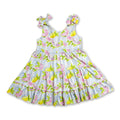 Sleeveless lemon watermelon kids girls summer dress