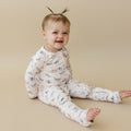Luna Moths Bamboo Zippy Pajamas
