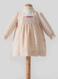 Baby Girl Smocked Gingham Dress – Blush Pink