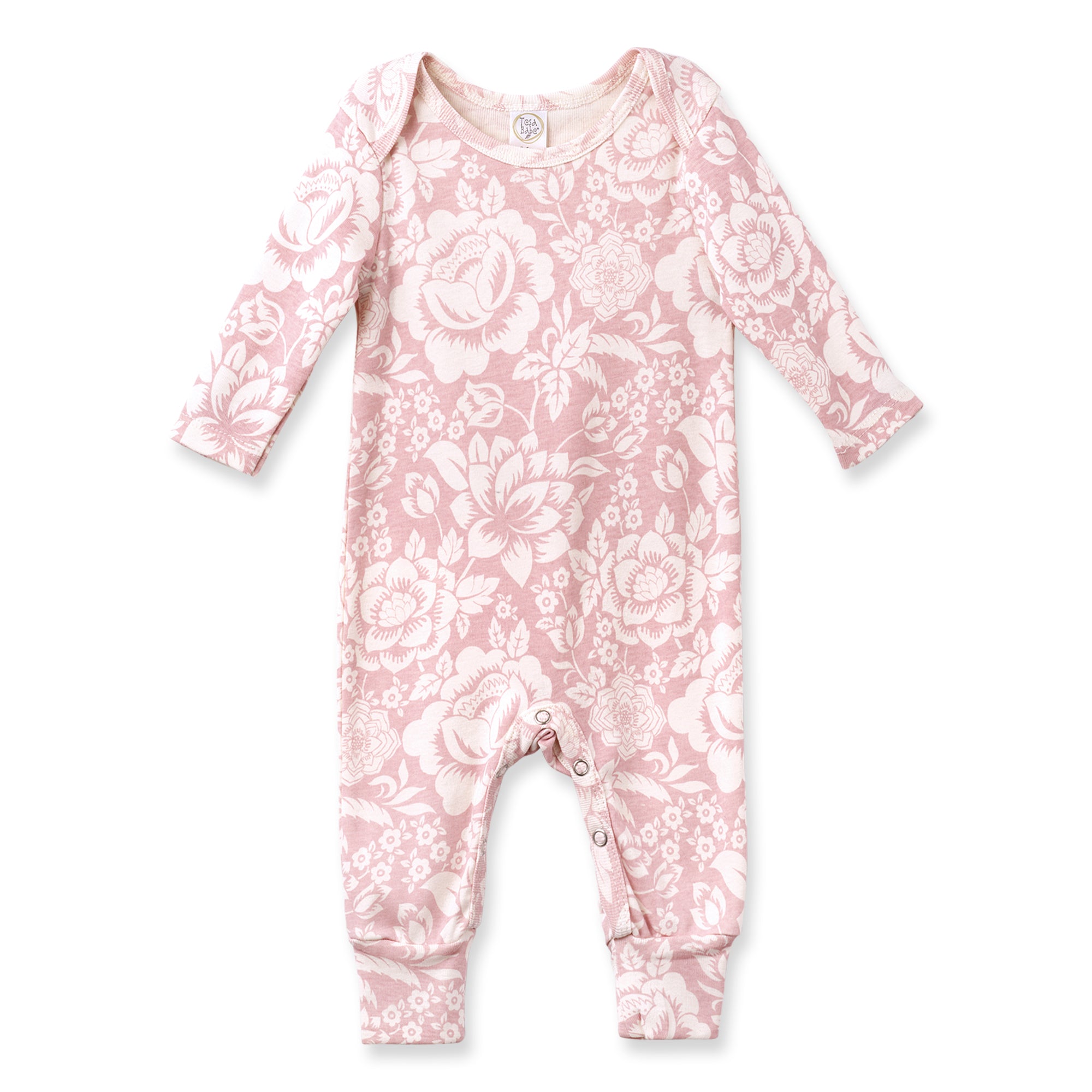 Vintage Floral Baby Romper – Cotton Long Sleeve One-Piece